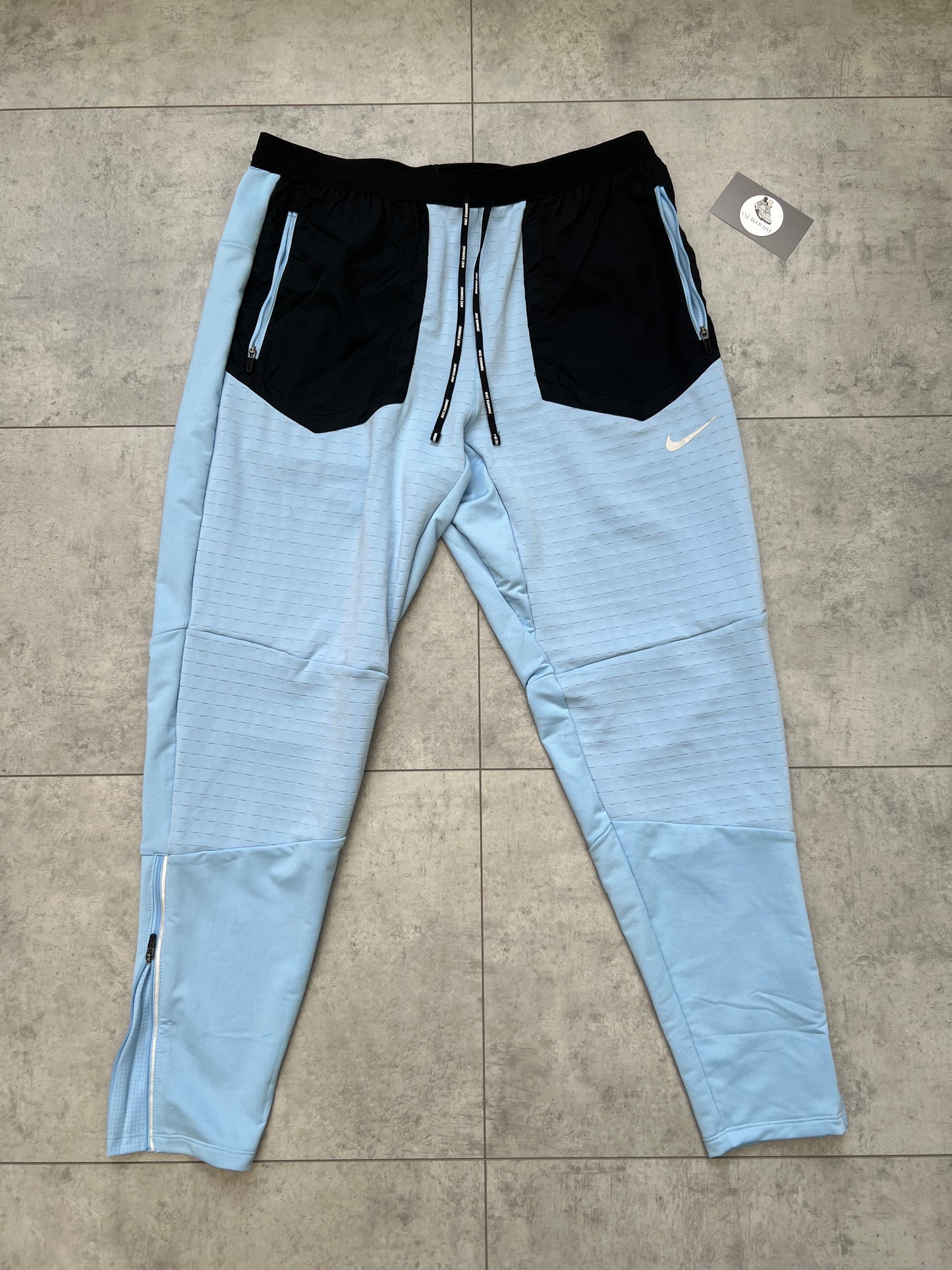 Nike Performance 1/4 Zip Jacket & Nike Phenom Bottoms ‘Psychic Blue’ Tracksuit