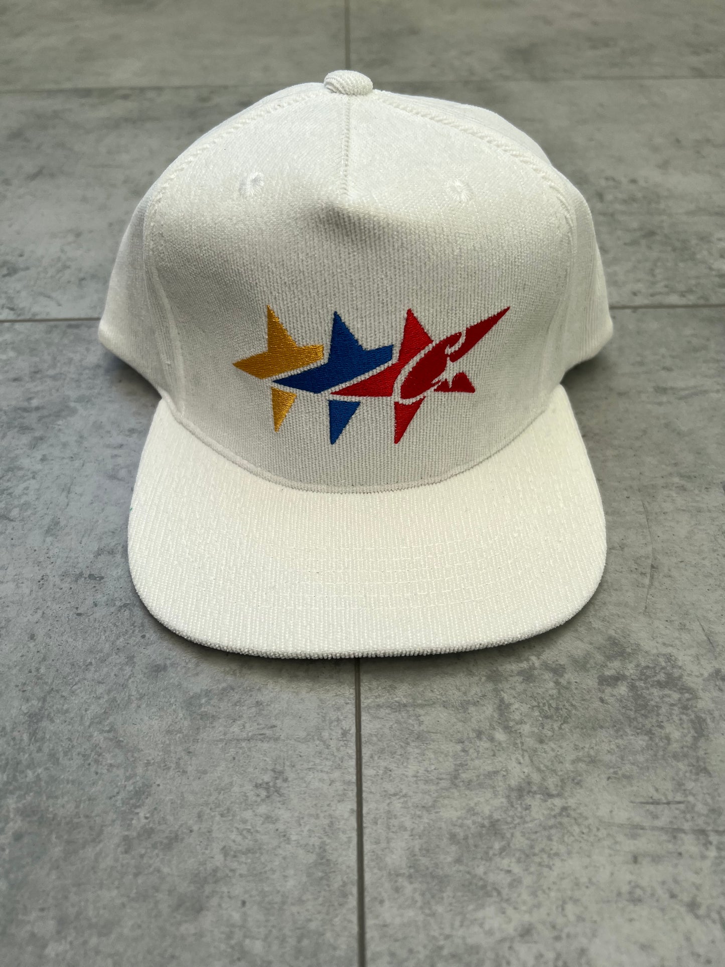 Corteiz Star Corduroy ‘White’ Trucker Hat