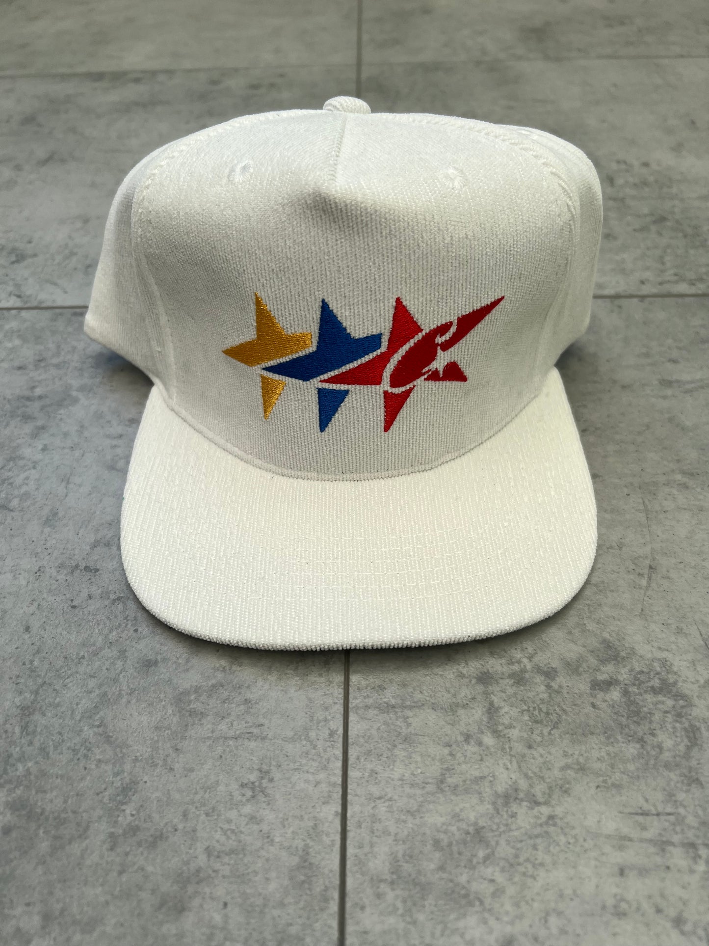 Corteiz Star Corduroy ‘White’ Trucker Hat