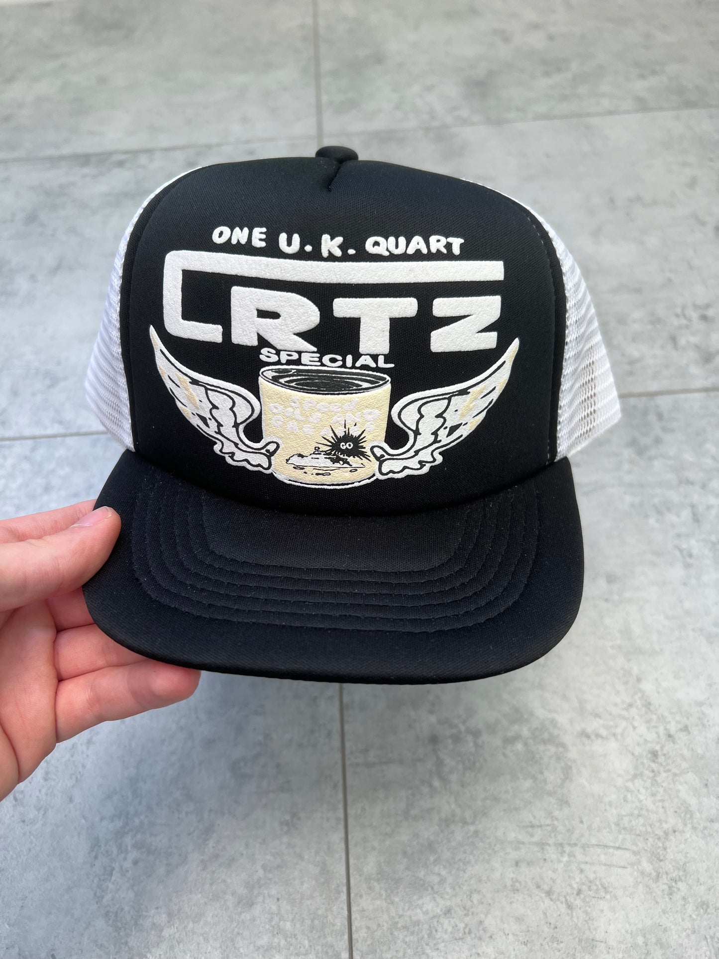 Corteiz Gasolina Trucker ‘Black’ Hat