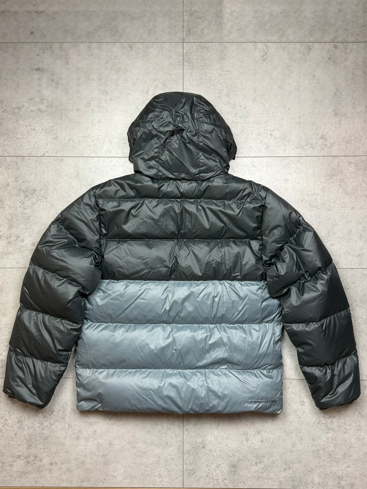 Nike Therma Fit ADV Down Fill Zip Puffer Jacket Coat ‘Black/Grey’