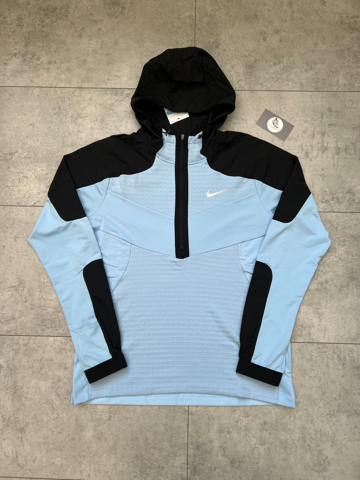 Nike Performance 1/4 Zip Jacket & Nike Phenom Bottoms ‘Psychic Blue’ Tracksuit