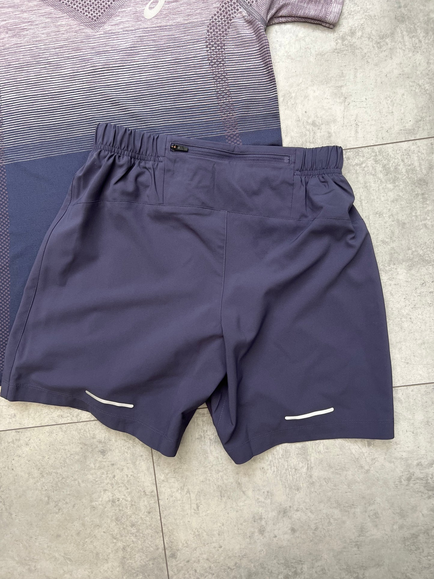 ASICS ‘Lavender/Indigo Fog’ Seamless Short and T-shirt Set