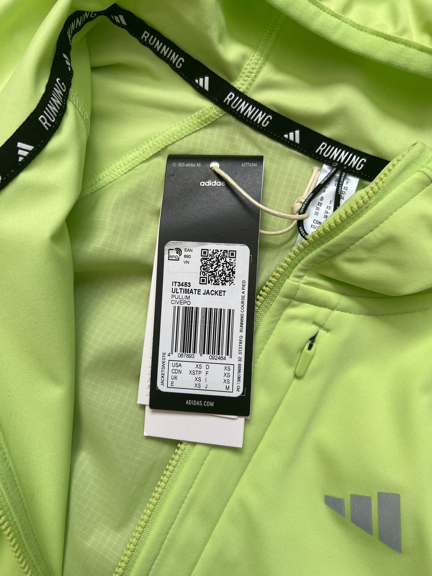 Adidas Ultimate Jacket Women’s ‘Pulse Lime’