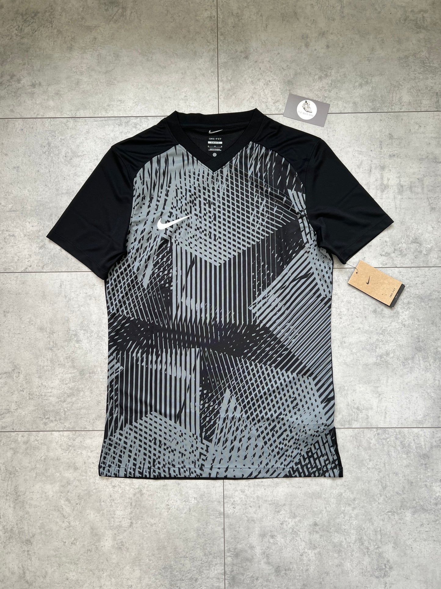 Nike Dri Fit Precision T-Shirt & Short Set ‘Black-Cool Grey/Black’