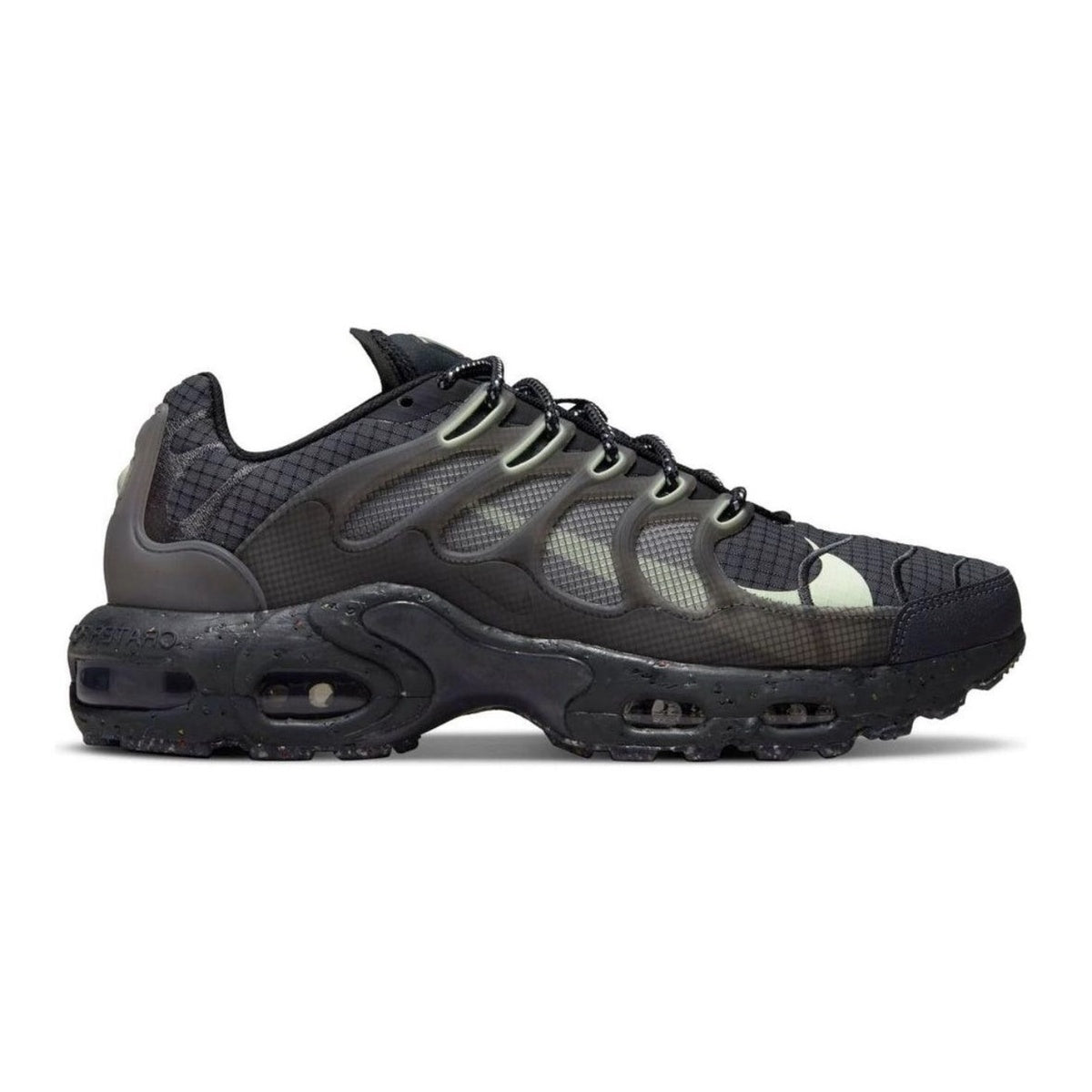 Nike Air Max Terrascape Plus TN Black Lime DC6078-002 trainers – outer side profile on white background