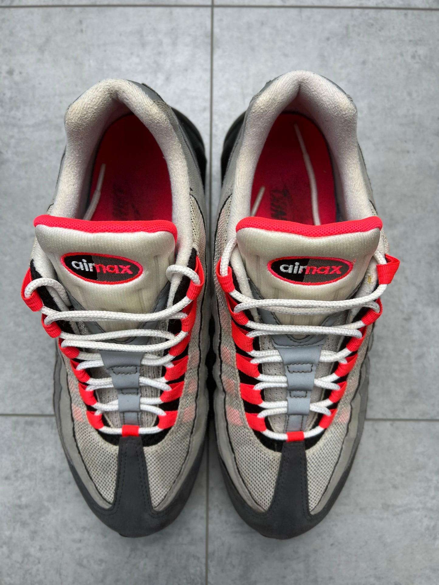 Nike Air Max 95 OG Solar Red 2018 - UK 9.5 - Pre-Loved Condition
