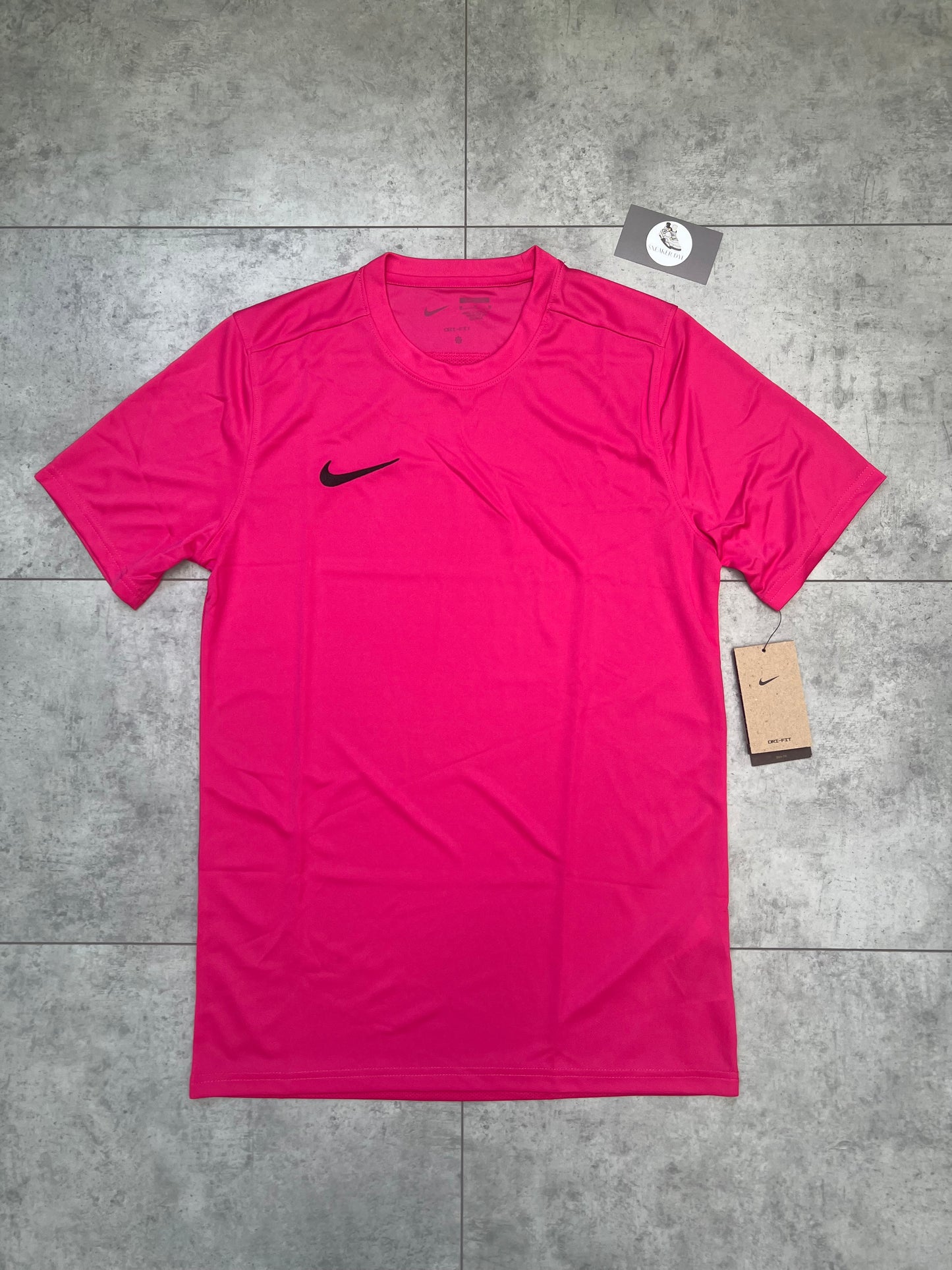 Nike Dri Fit Short & T-shirt Set ‘University Vivid Pink/Black’