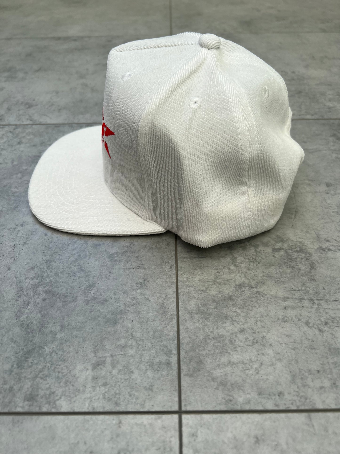 Corteiz Star Corduroy ‘White’ Trucker Hat