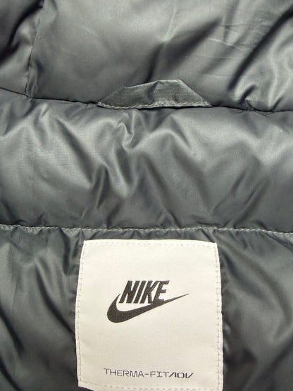 Nike Therma Fit ADV Down Fill Zip Puffer Jacket Coat ‘Black/Grey’