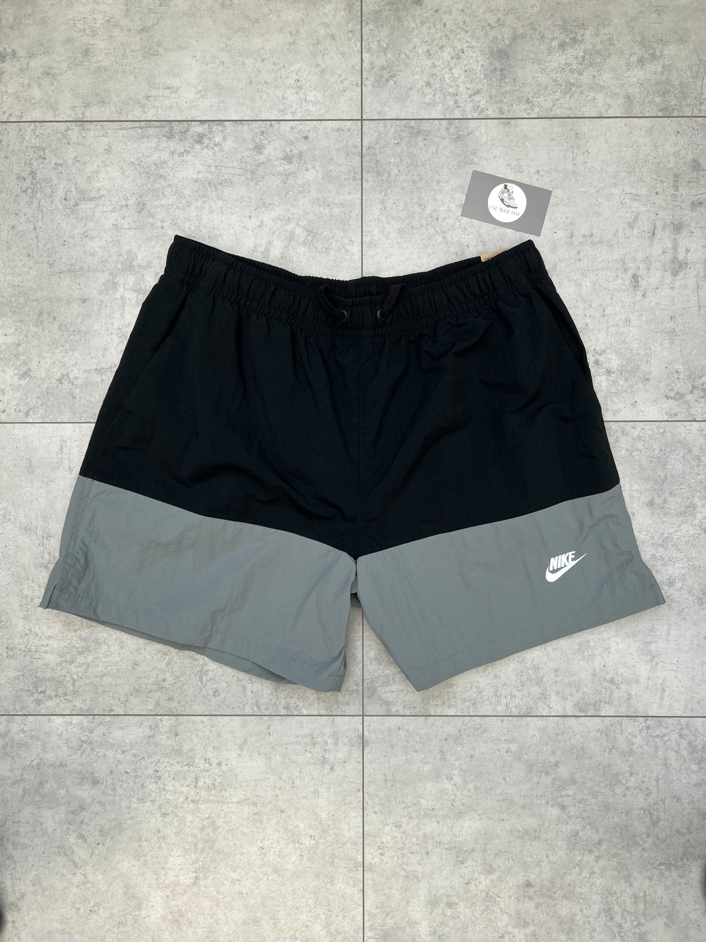 Nike Club Woven 'Black/Grey' Shorts
