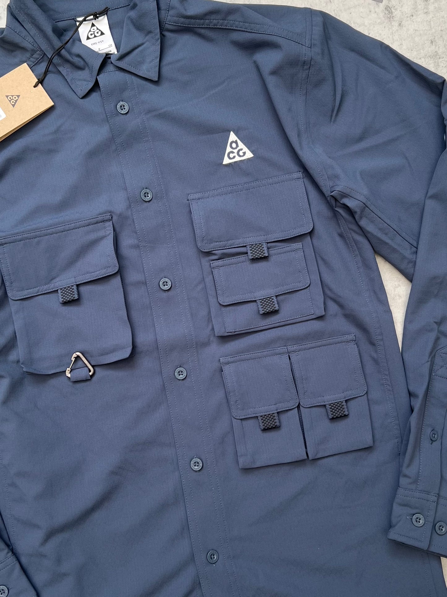 Nike ACG Dri-Fit UV Devastation Trail ‘Blue’ Shirt