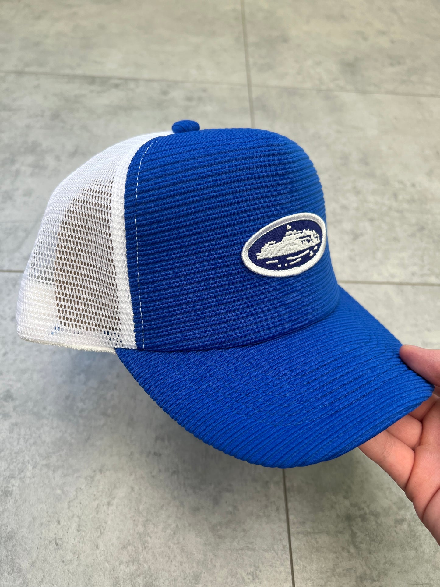 Corteiz Alcatraz ‘Royal Blue’ Trucker Hat