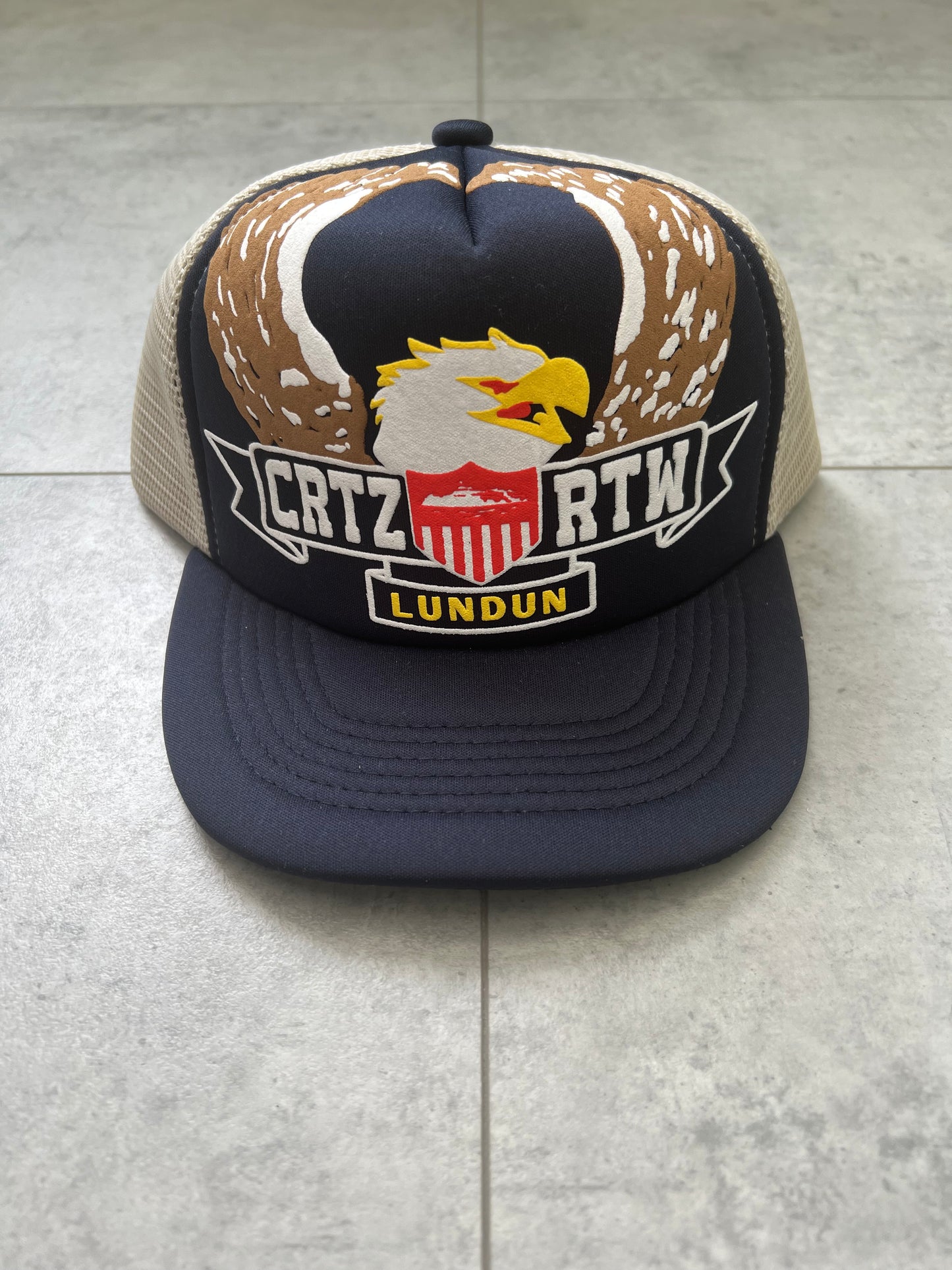 Corteiz Dipset Navy Trucker Hat