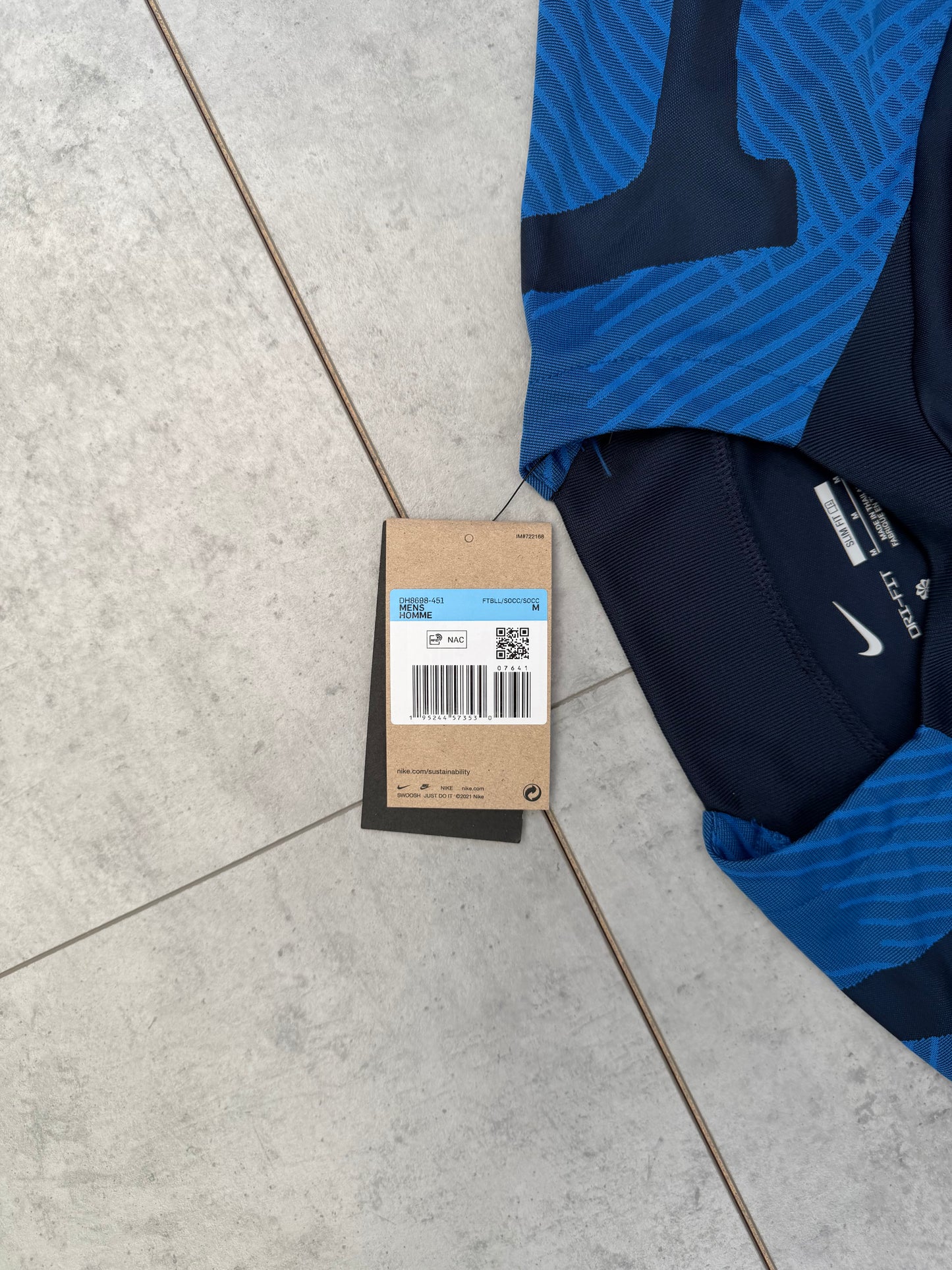 Nike Strike Dri-fit T-shirt ‘Royal Blue/Black’