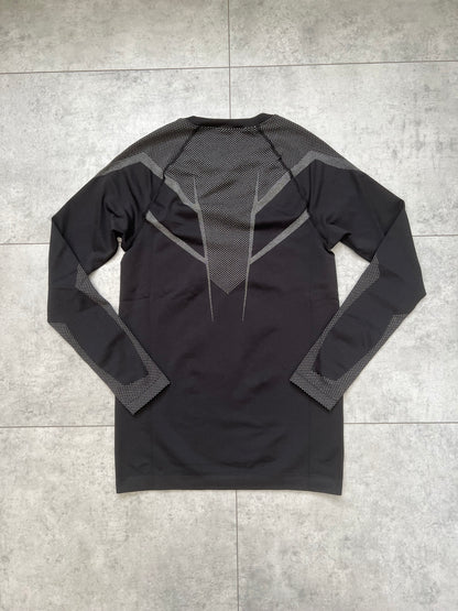 Gymshark Onyx 5.0 Seamless Long Sleeve T-Shirt - ‘Black/Light Grey’