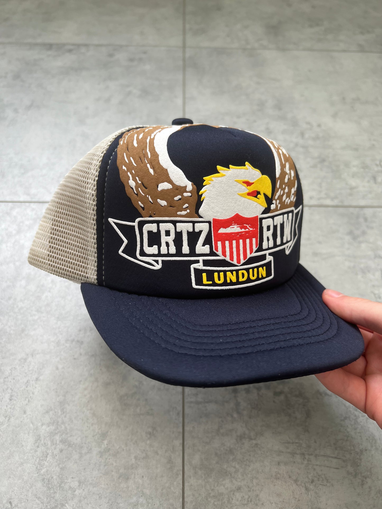 Corteiz Dipset Navy Trucker Hat