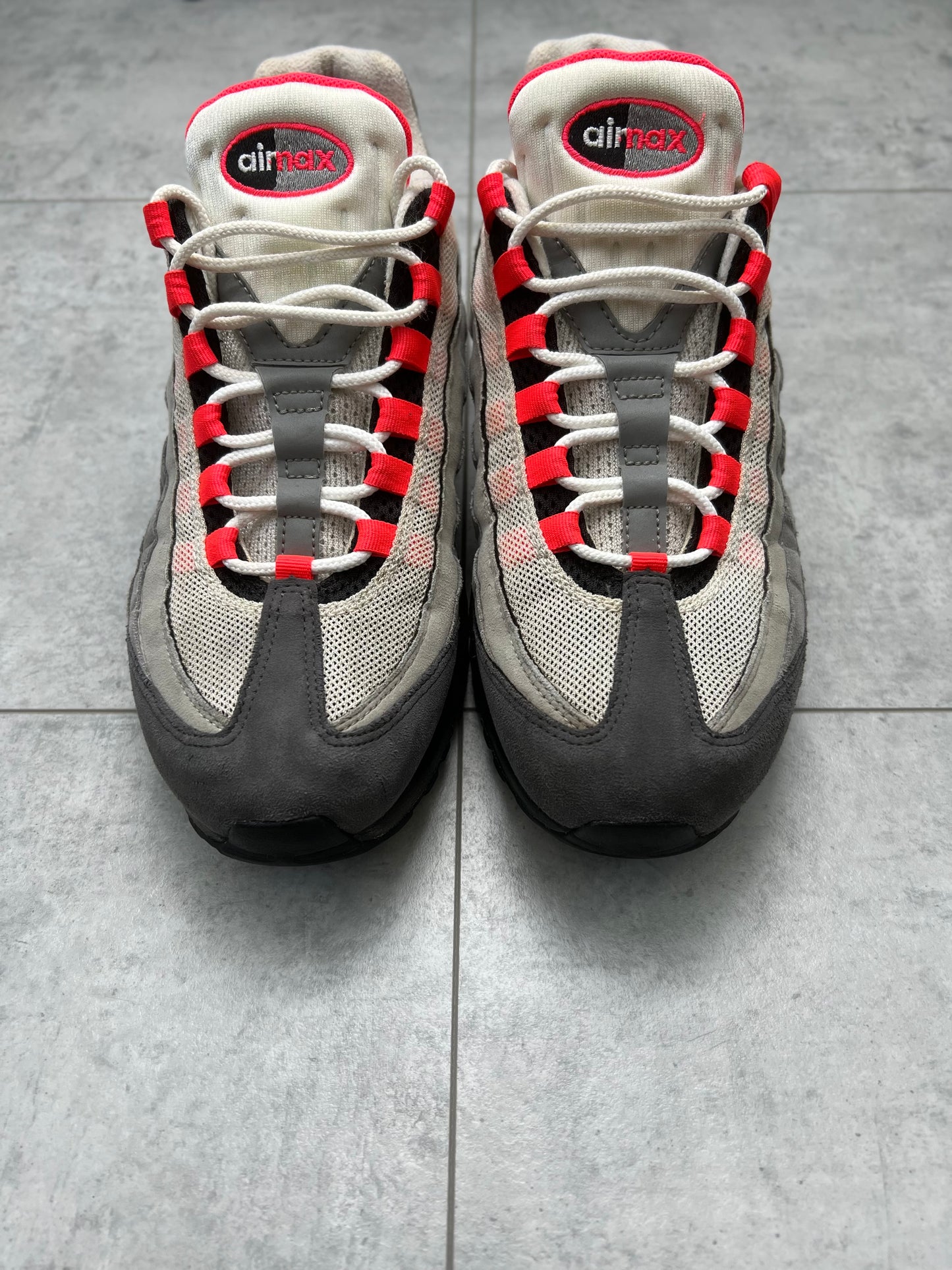 Nike Air Max 95 OG Solar Red 2018 - UK 9.5 - Pre-Loved Condition