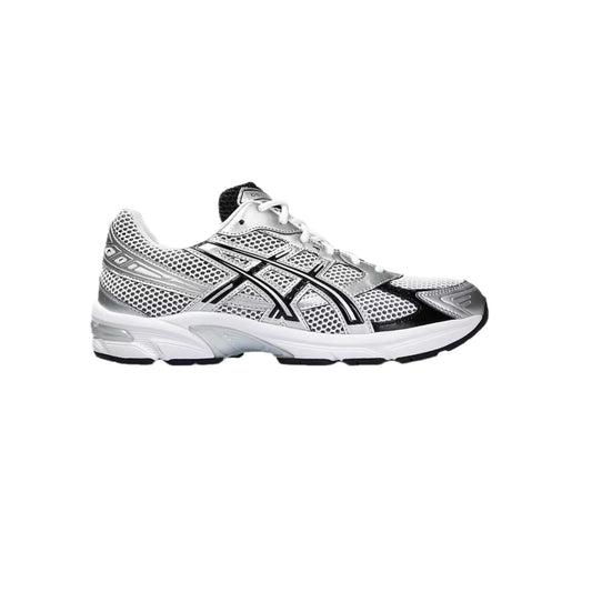 ASICS Gel-1130 White Black Silver – retro running-inspired sneaker with breathable mesh upper, GEL cushioning, and durable rubber outsole.