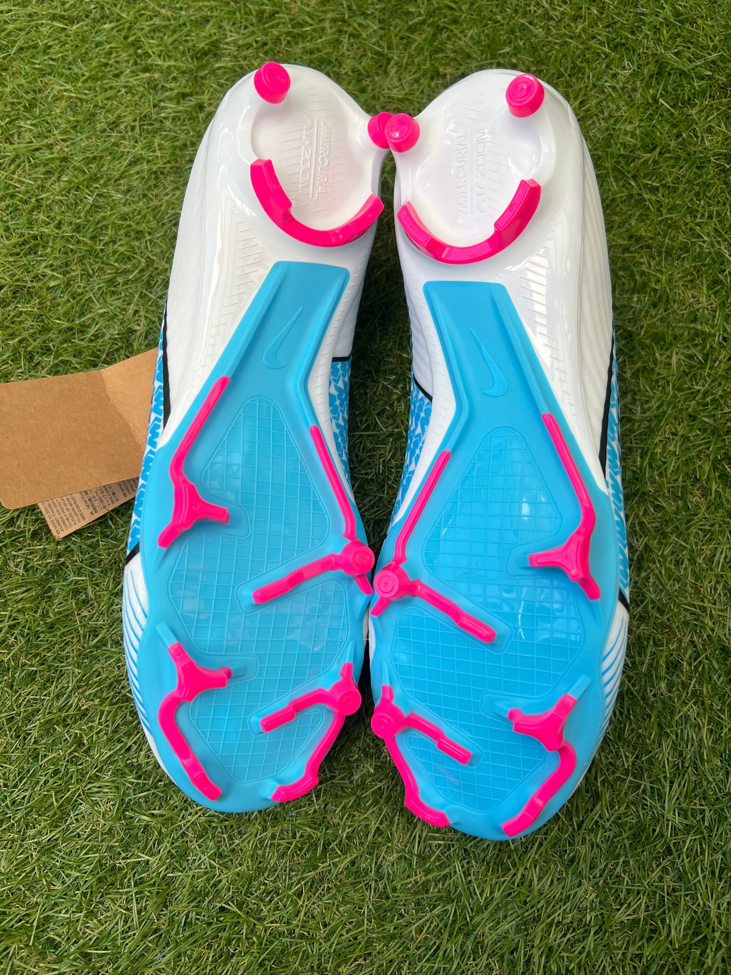 Nike Air Zoom Mercurial Vapor 15 Academy FG/MG ‘White/Baltic Blue-Hot Punch’ Football Boots