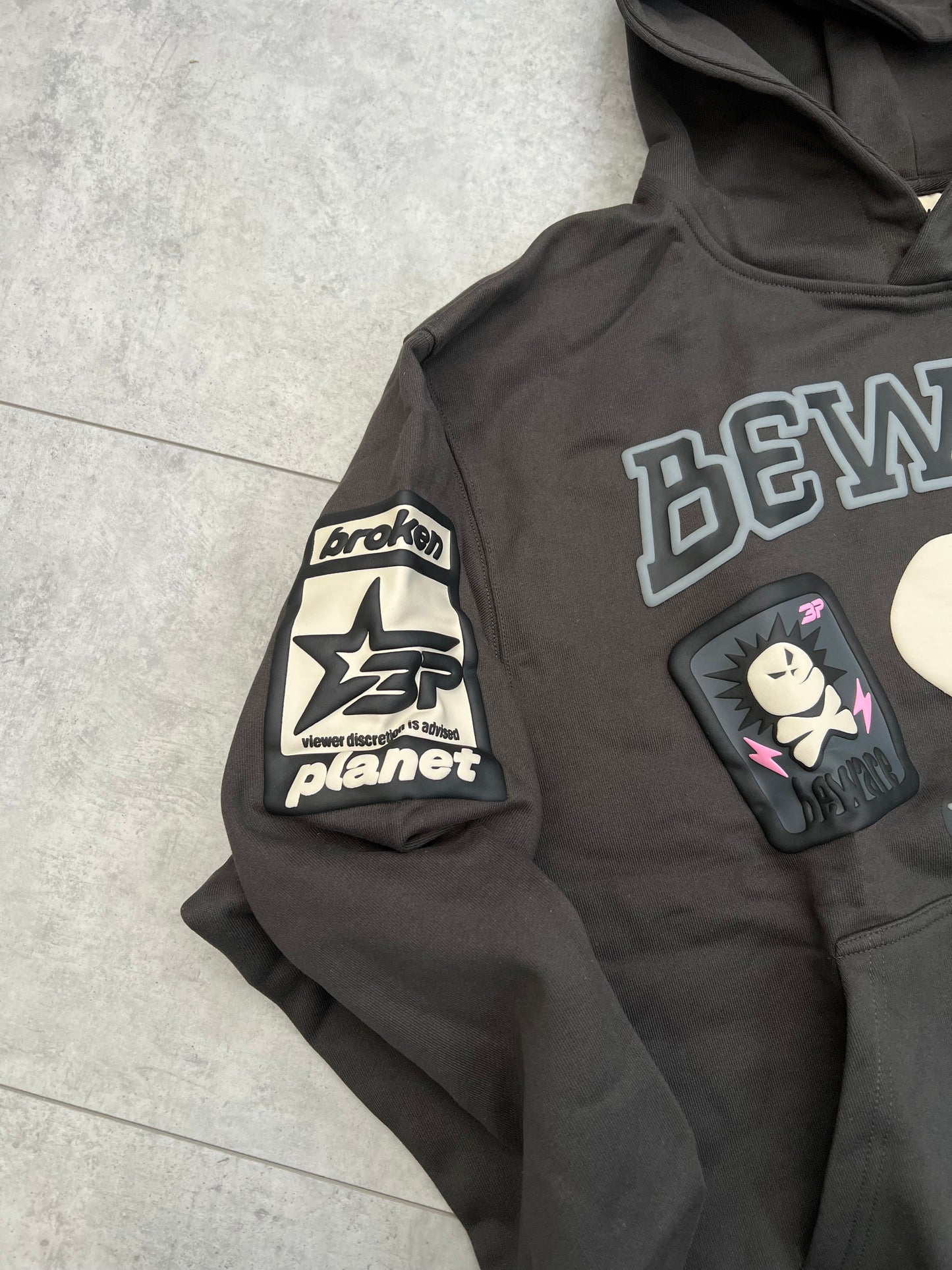 Broken Planet Market ‘Beware’ Hoodie