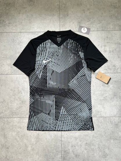 Nike Dri Fit Precision T-Shirt & Short Set ‘Black-Cool Grey/Black’