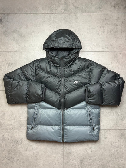 Nike Therma Fit ADV Down Fill Zip Puffer Jacket Coat ‘Black/Grey’