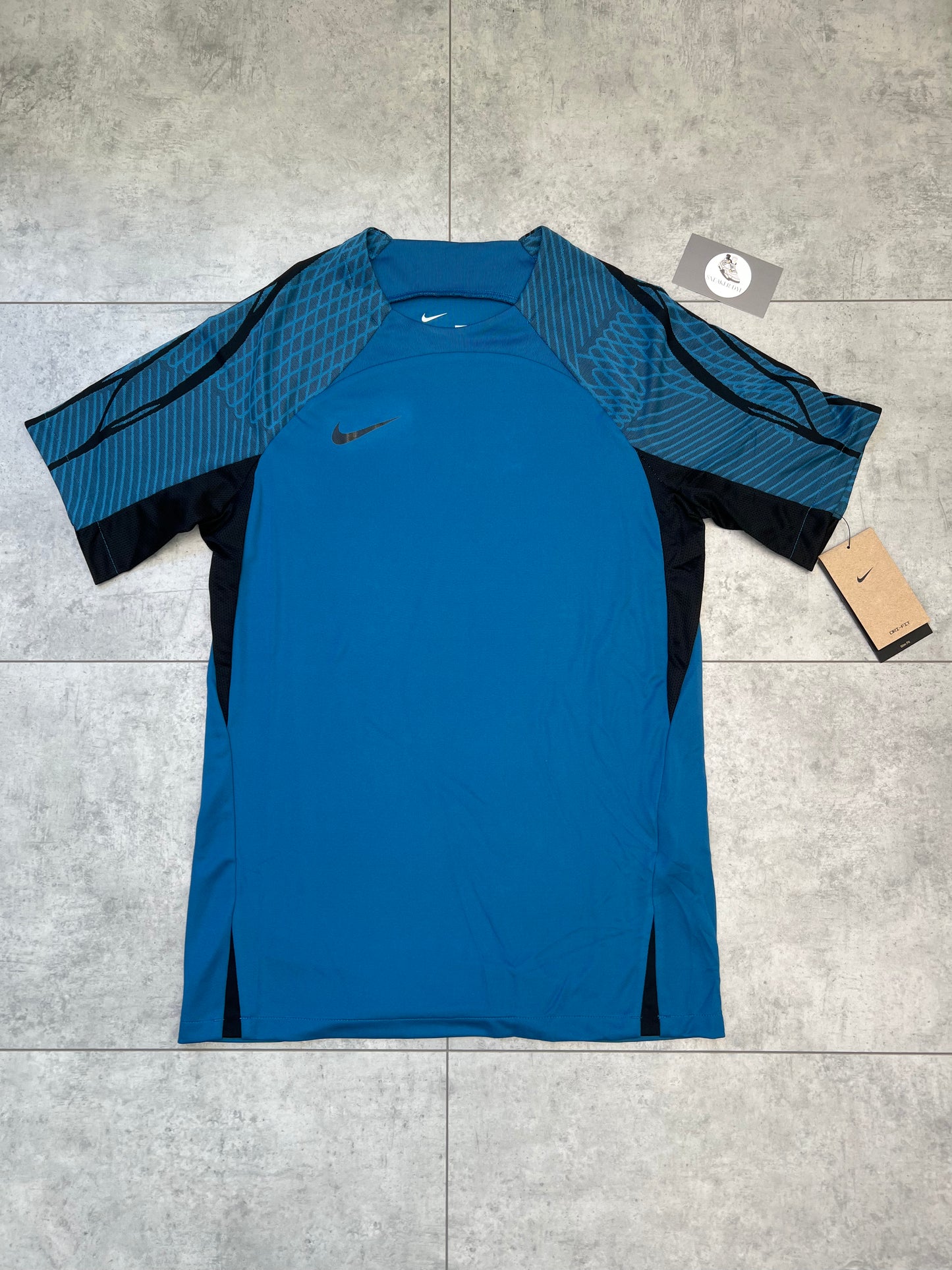 Nike Strike Dri Fit Slim Fit T-shirt & Shorts Set ‘Industrial Blue/Black’