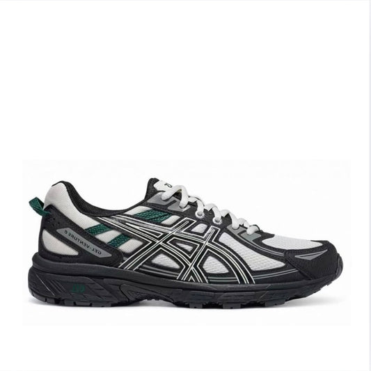 ASICS GEL-VENTURE 6 Lake Grey trainers, side profile on white background – 1203B030-301