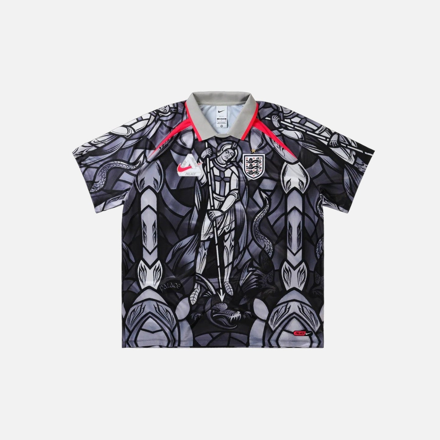 Palace x Nike England Dri-Fit Football Jersey Pewter Grey